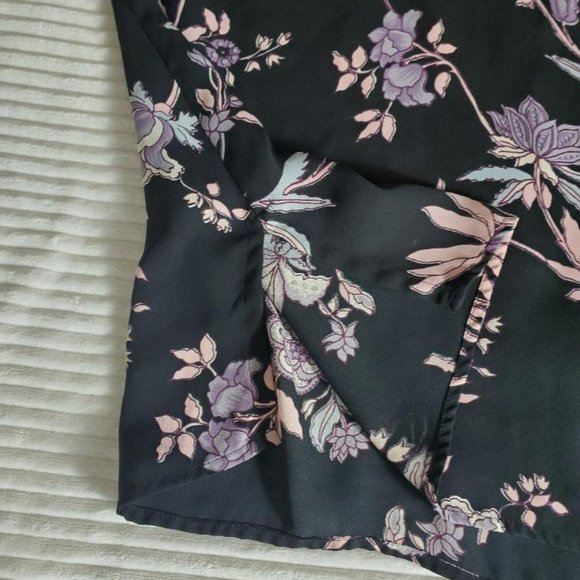 Studio C Classic Collection Button Up Top Womens 26/28 Floral Short Sleeve Flowy - Picture 7 of 9